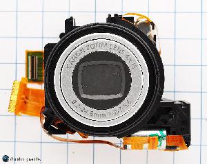 Объектив Canon A1100, следы исп.